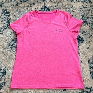 Vineyard Vines Performance Bright Pink Short Sleeve Tee size medium